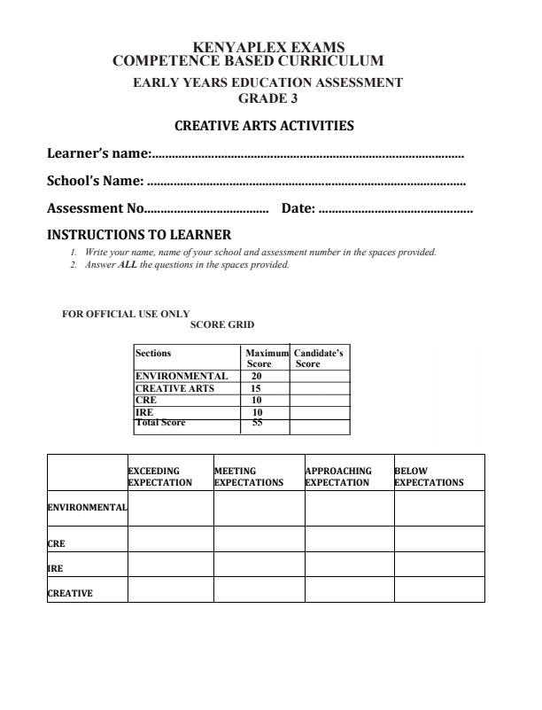 Preview page Grade-3-Creative-Activities-Term-3-Opener-Exam-2025_4491_0.jpg
