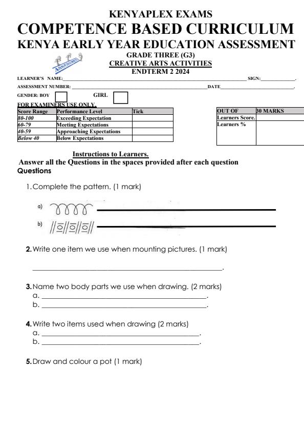 Preview page Grade-3-Creative-Arts-Activities-End-of-Term-2-Examination-2024_2858_0.jpg