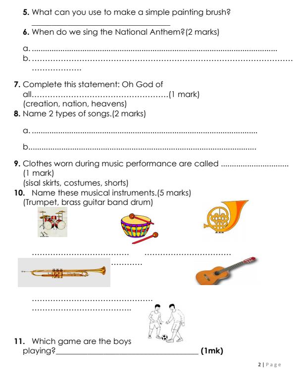 Preview page Grade-3-Creative-Arts-Term-2-Opener-Exam-2024_2426_1.jpg