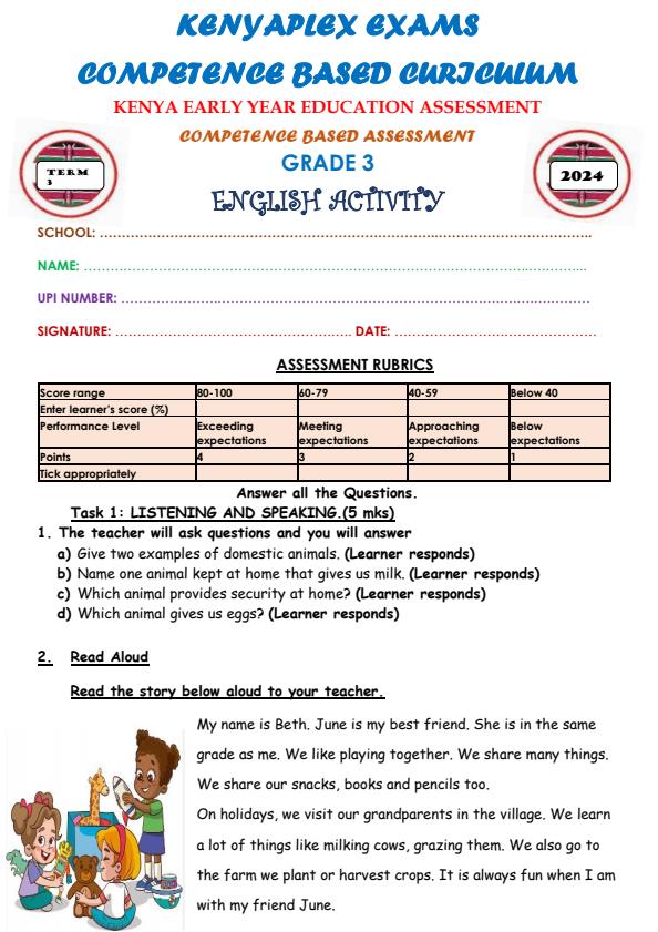 Preview page Grade-3-English-Activities-Mid-Term-3-Exam-2024_3119_0.jpg