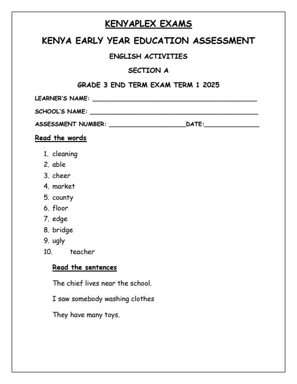 Preview page Grade-3-English-Activities-Reading-End-of-Term-1-Examination-2025_3774_0.jpg