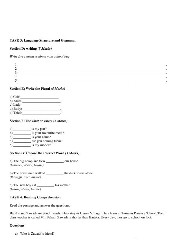 Preview page Grade-3-English-End-Term-1-Exam-2026_5270_1.jpg