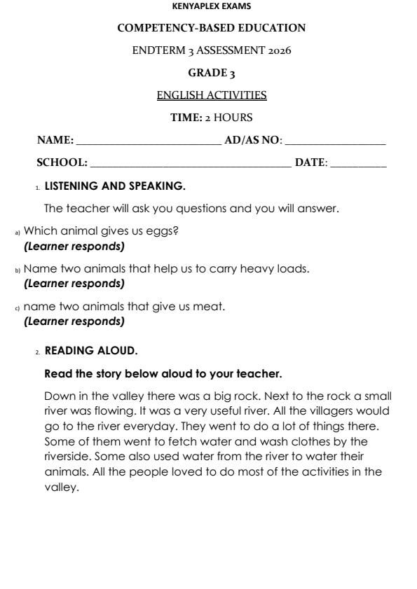 Preview page Grade-3-English-End-Term-3-Set-2-Exam-2026_7084_0.jpg