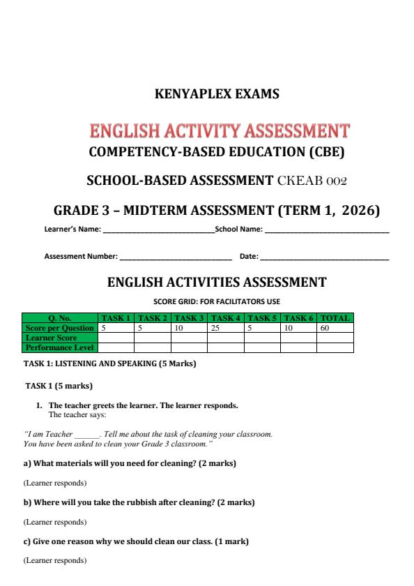 Preview page Grade-3-English-Mid-Term-1-Exam-2026_5206_0.jpg