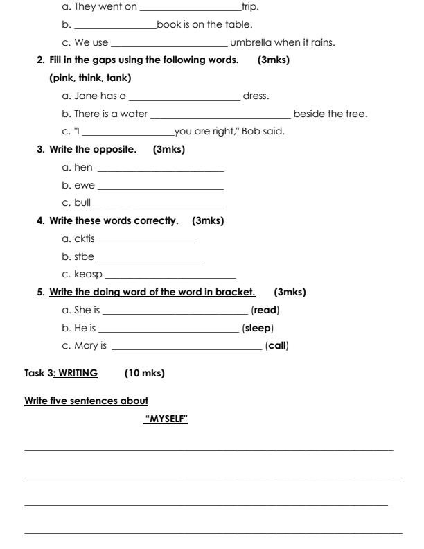 Preview page Grade-3-English-Term-2-Opener-Exam-2024_2427_1.jpg
