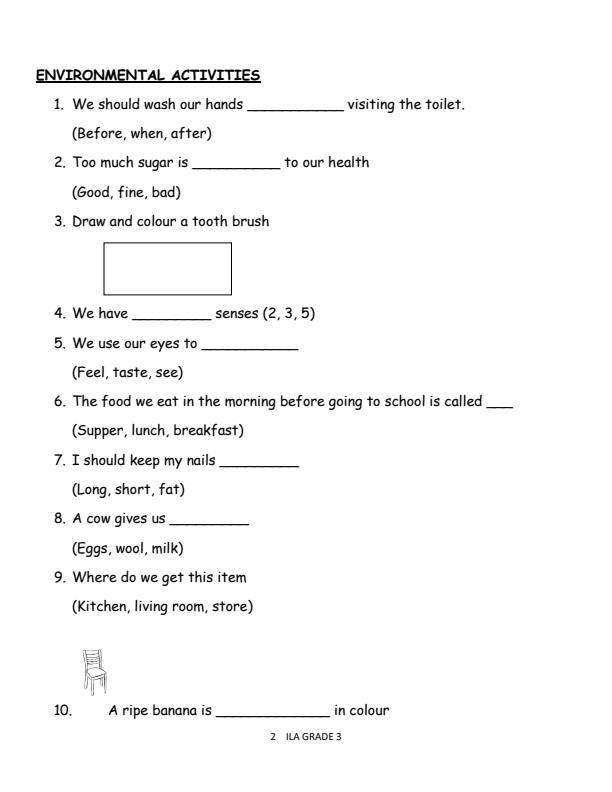 Preview page Grade-3-Environmental-Activities-Mid-Term-2-Exam-2025_4143_1.jpg
