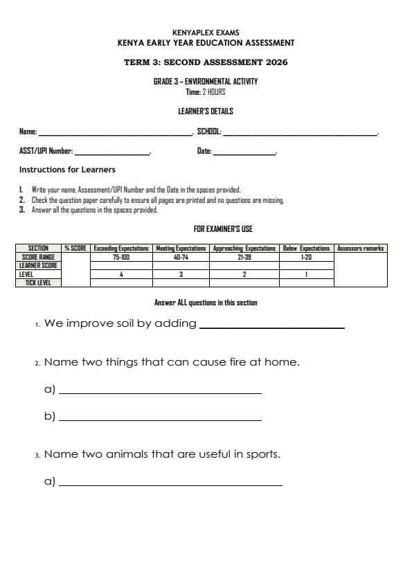 Preview page Grade-3-Environmental-Activity-End-Term-3-Exam-2026_6924_0.jpg