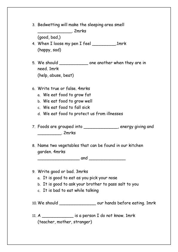 Preview page Grade-3-Environmental-and-Religious-Activities-Mid-Term-1-Exam-2025_3642_1.jpg