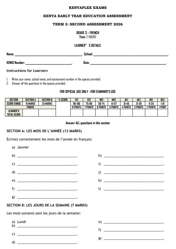 Preview page Grade-3-French-End-Term-3-Exam-2026_6925_0.jpg