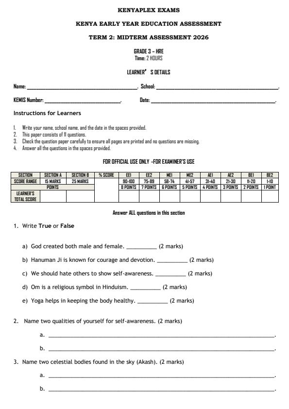 Preview page Grade-3-Hindu-Religious-Education-Mid-Term-2-Exam-2026_5810_0.jpg