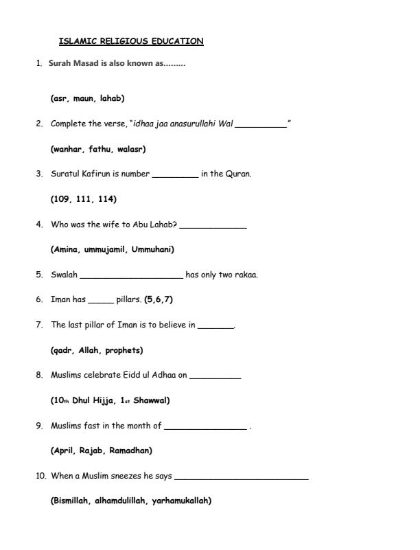 Preview page Grade-3-IRE-Activities-Term-3-Opener-Exam-2025_4495_1.jpg