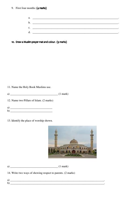 Preview page Grade-3-IRE-Mid-Term-1-Exam-2026_5208_1.jpg
