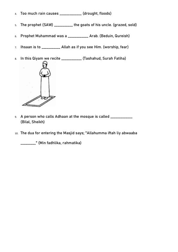 Preview page Grade-3-Islamic-Religious-Education-Term-3-Opener-Exam-2026_6537_1.jpg