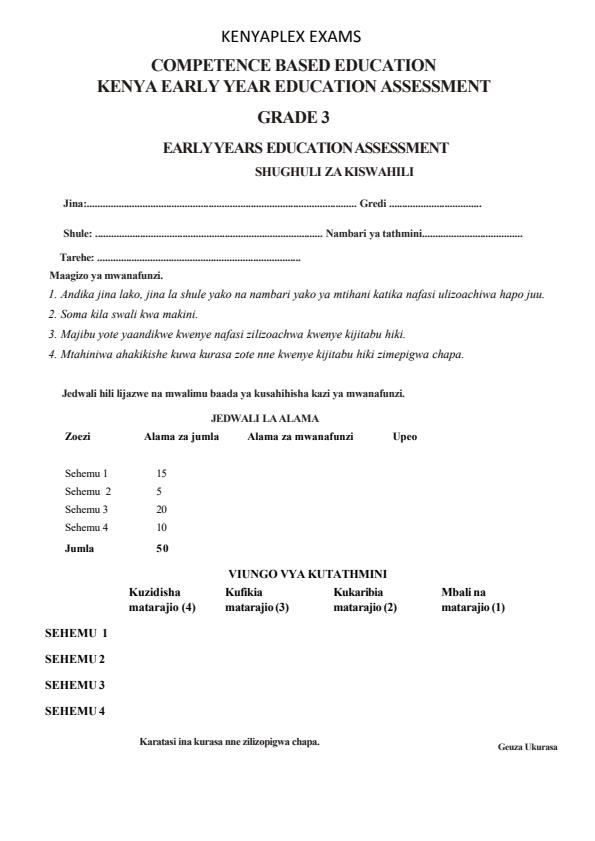 Preview page Grade-3-Kiswahili-Activities-Mid-Term-3-Exam-2025_4652_0.jpg