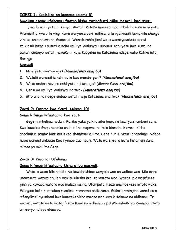 Preview page Grade-3-Kiswahili-Activities-Term-2-Opener-Exam-2025_3997_1.jpg