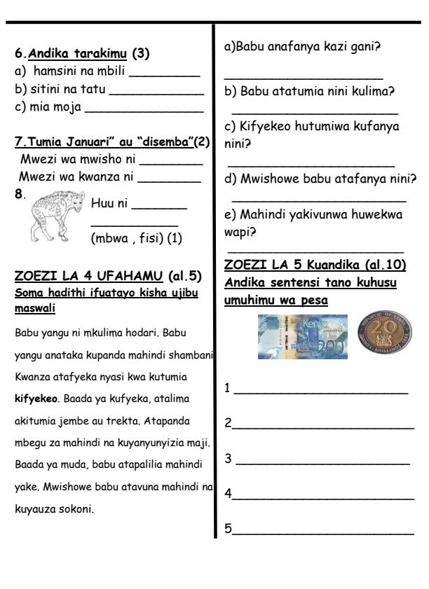 Preview page Grade-3-Kiswahili-September-Assessment-Examination-2026_6699_1.jpg