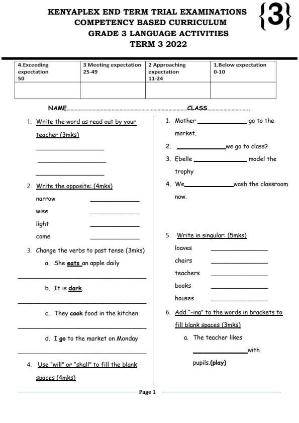 Preview page Grade-3-Language-Activities-End-of-Term-3-Examination-2022_1120_0.jpg