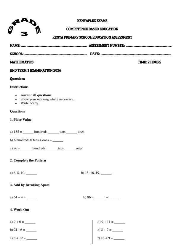Preview page Grade-3-Mathematics-End-Term-1-Exam-2026_5274_0.jpg