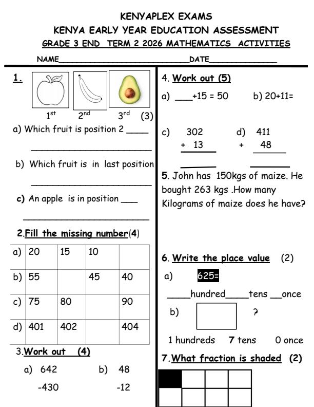 Preview page Grade-3-Mathematics-July-Assessment-Examination-2026_6321_0.jpg