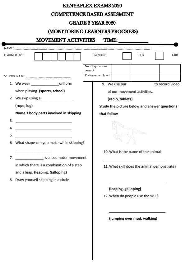 Preview page Grade-3-Movement-Activities-Term-1-Opener-Examination-2020_522_0.jpg