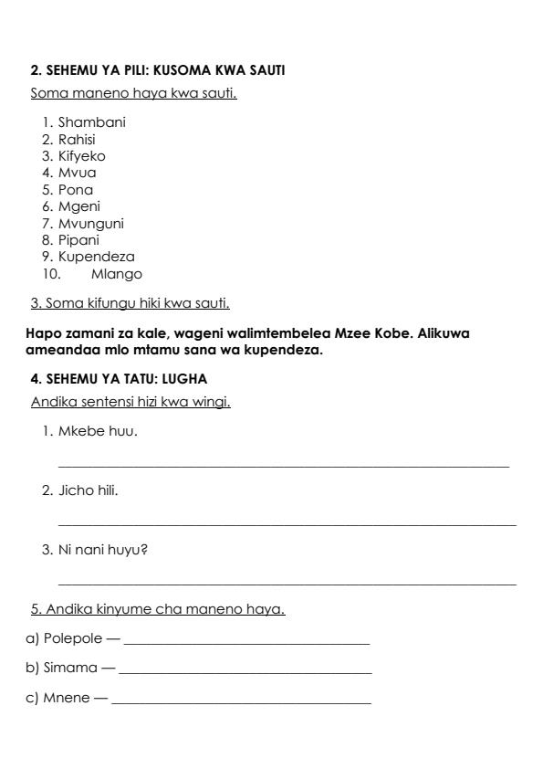 Preview page Grade-3-Shughuli-ya-Kiswahili-End-Term-3-Exam-2026_6928_1.jpg