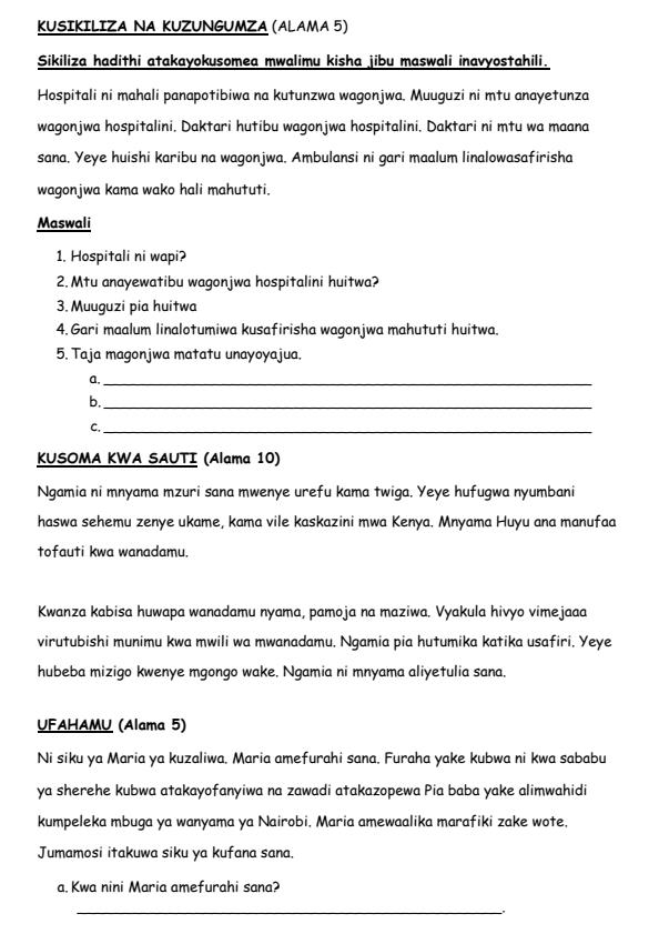 Preview page Grade-3-Shughuli-za-Kiswahili-End-of-Term-3-Examination-2024_3369_1.jpg
