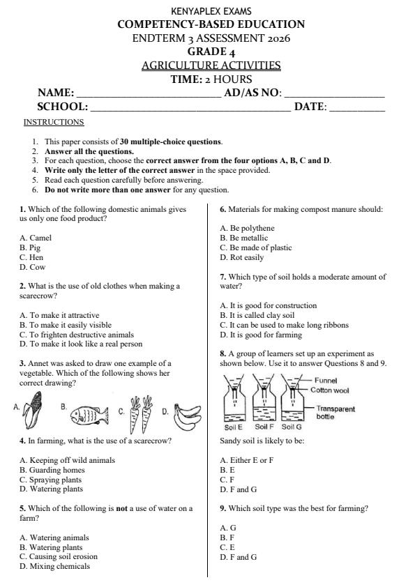 Preview page Grade-4-Agriculture-End-Term-3-Set-2-Exam-2026_7066_0.jpg