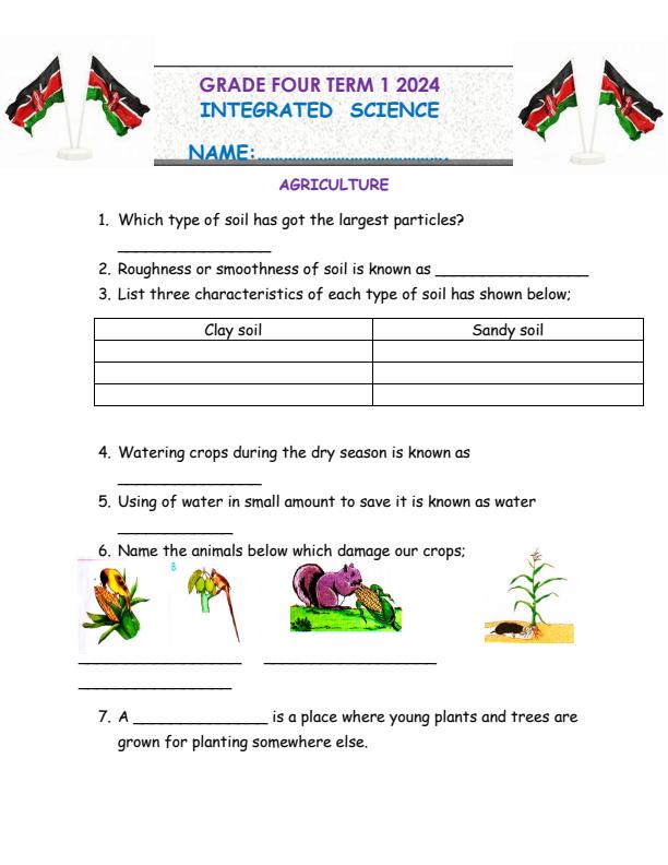 Preview page Grade-4-Agriculture-Term-1-Opener-Exam-2024_1941_0.jpg