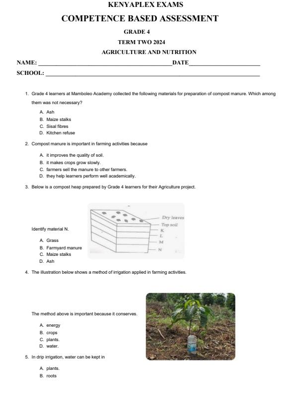 Preview page Grade-4-Agriculture-and-Nutrition-End-of-May-Assessment-Test-2024_2580_0.jpg