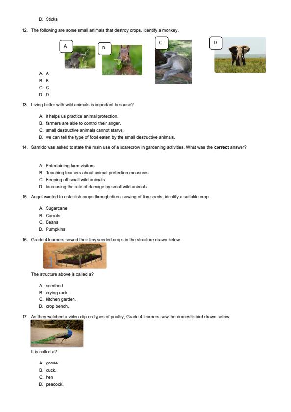Preview page Grade-4-Agriculture-and-Nutrition-End-of-May-Assessment-Test-2024_2580_2.jpg