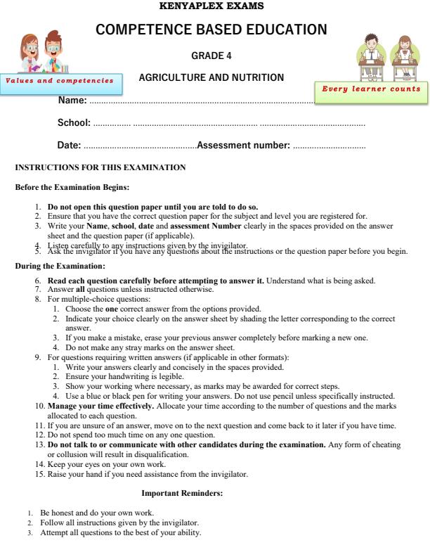 Preview page Grade-4-Agriculture-and-Nutrition-End-of-Term-2-Exam-2025_4353_0.jpg