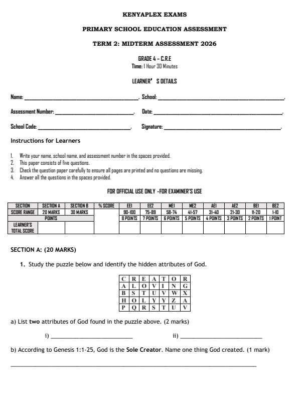 Preview page Grade-4-CRE-Mid-Term-2-Exam-2026_5815_0.jpg