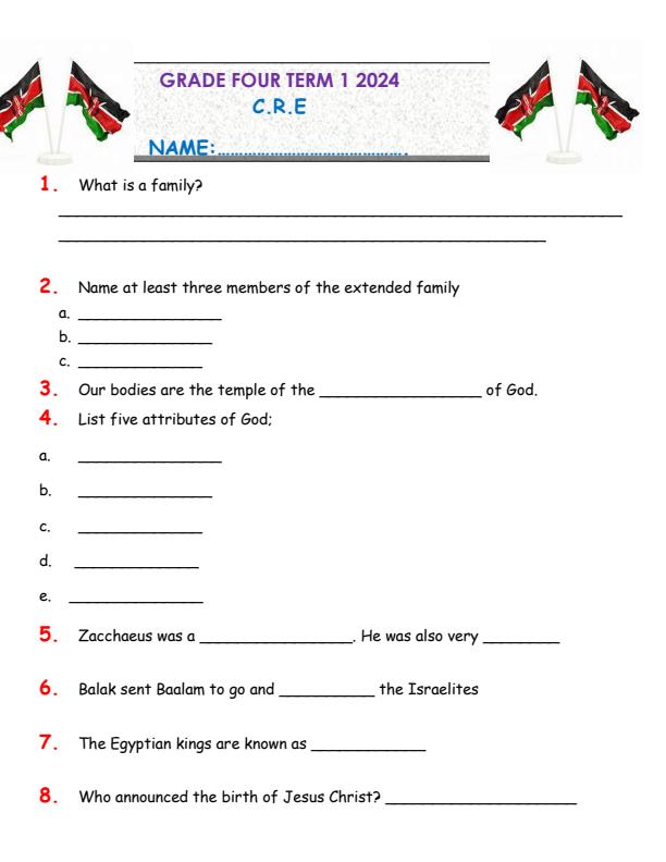 Preview page Grade-4-CRE-Term-1-Opener-Exam-2024_1942_0.jpg