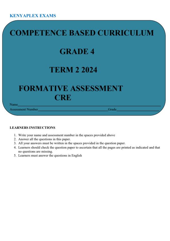 Preview page Grade-4-CRE-Term-2-Opener-Exam-2024_2434_0.jpg