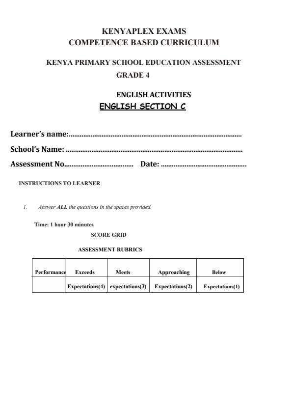 Preview page Grade-4-Composition-Term-3-Opener-Exam-2025_4500_0.jpg