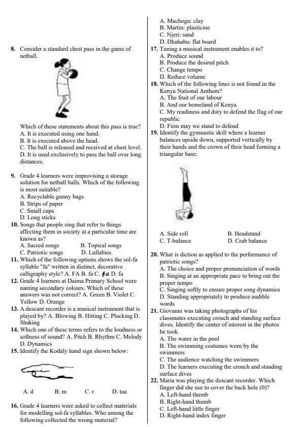 Preview page Grade-4-Creative-Arts-Activity-Term-3-Opener-Exam-2026_6471_1.jpg