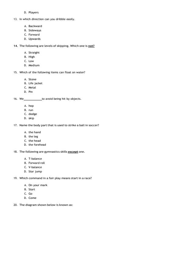 Preview page Grade-4-Creative-Arts-End-of-May-Assessment-Test-2024_2581_2.jpg