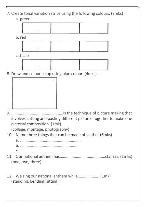 Preview page Grade-4-Creative-Arts-End-of-Term-1-Exam-2024_2187_2.jpg
