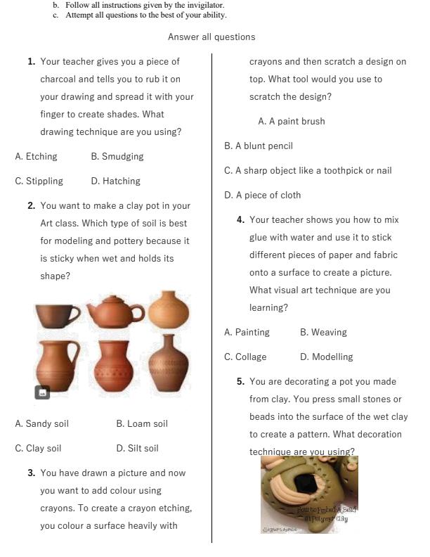 Preview page Grade-4-Creative-Arts-End-of-Term-2-Exam-2025_4355_1.jpg