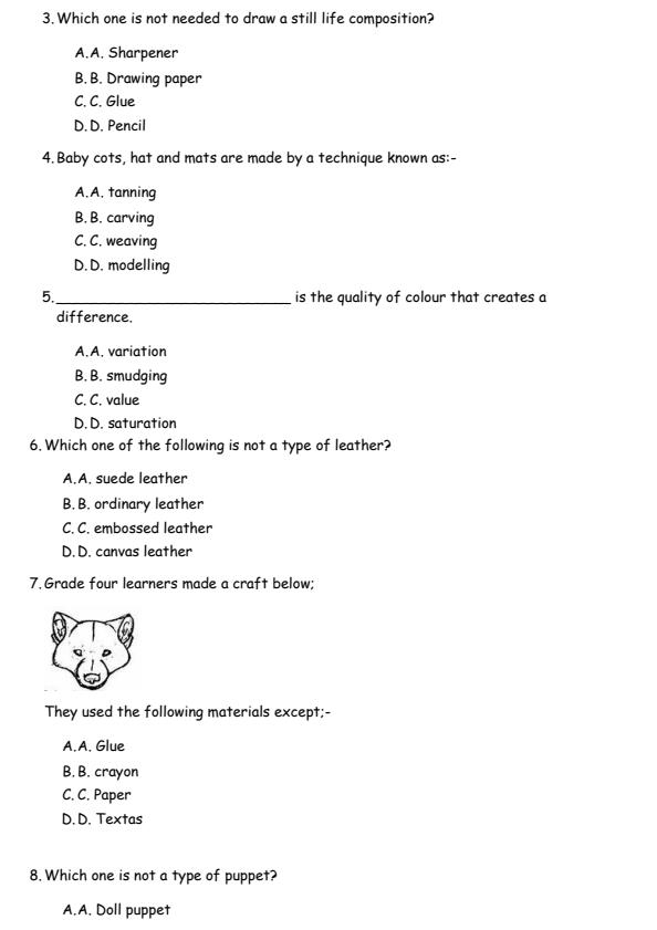 Preview page Grade-4-Creative-Arts-Mid-Term-3-Exam-2024_3146_1.jpg