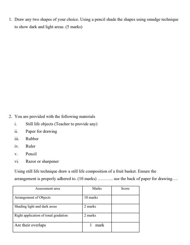 Preview page Grade-4-Creative-Arts-Term-3-Opener-Exam-2025_4498_1.jpg