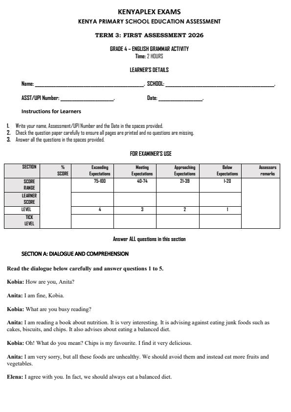 Preview page Grade-4-English--Grammar-Activity-Term-3-Opener-Exam-2026_6474_0.jpg