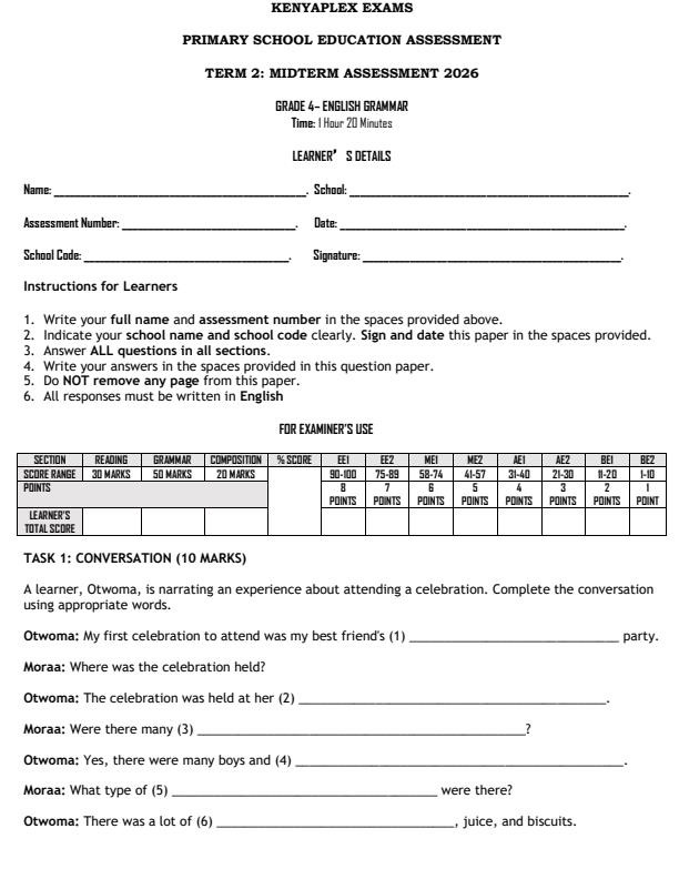 Preview page Grade-4-English--Grammar-Mid-Term-2-Exam-2026_5818_0.jpg