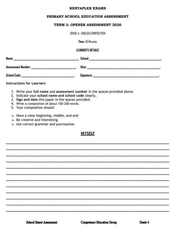 Preview page Grade-4-English-Composition-September-Assessment-Examination-2026_6704_0.jpg