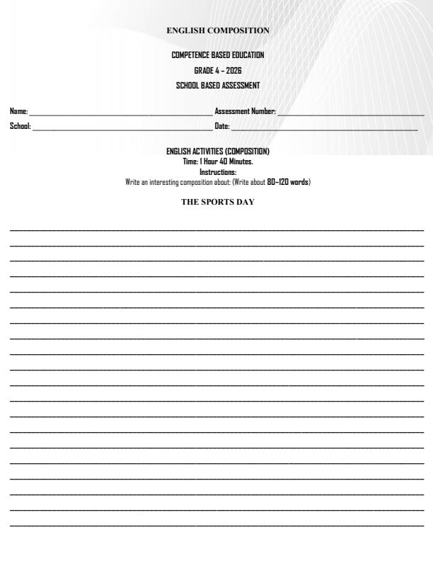 Preview page Grade-4-English-Composition-Term-2-Opener-Exam-2026_5547_0.jpg