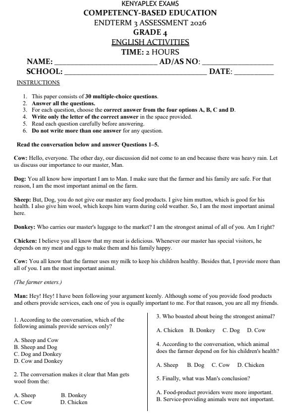 Preview page Grade-4-English-End-Term-3-Set-2-Exam-2026_7071_0.jpg