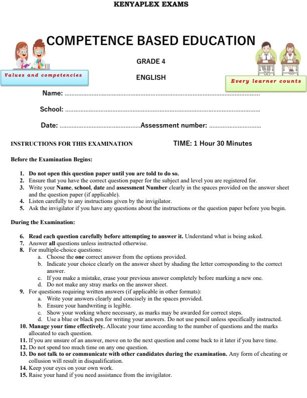 Preview page Grade-4-English-End-of-Term-2-Exam-2025_4356_0.jpg