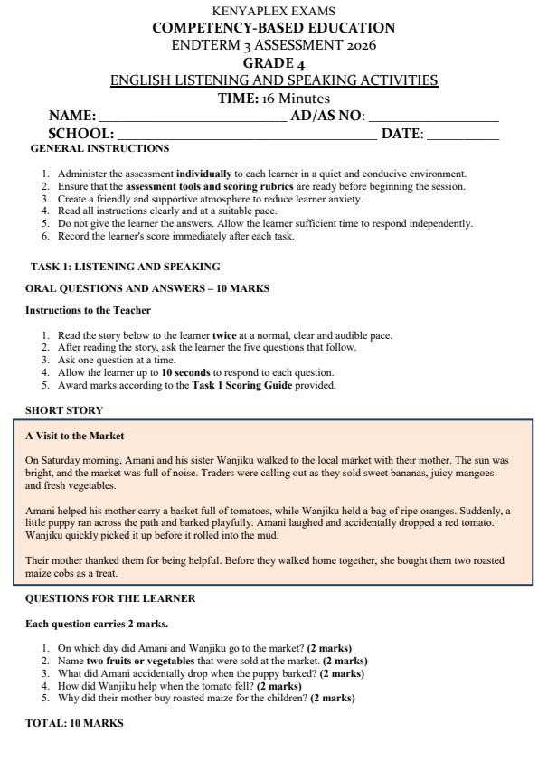Preview page Grade-4-English-Listening-and-Speaking-End-Term-3-Set-2-Exam-2026_7070_0.jpg
