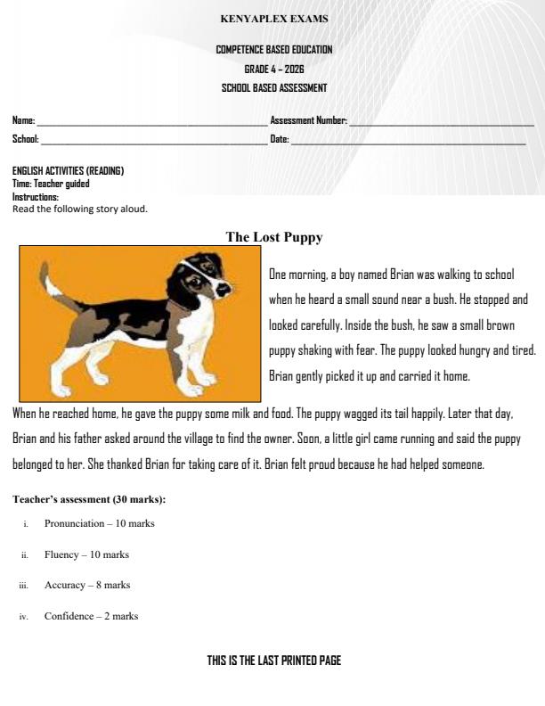 Preview page Grade-4-English-Listening-and-Speaking-Term-2-Opener-Exam-2026_5549_0.jpg