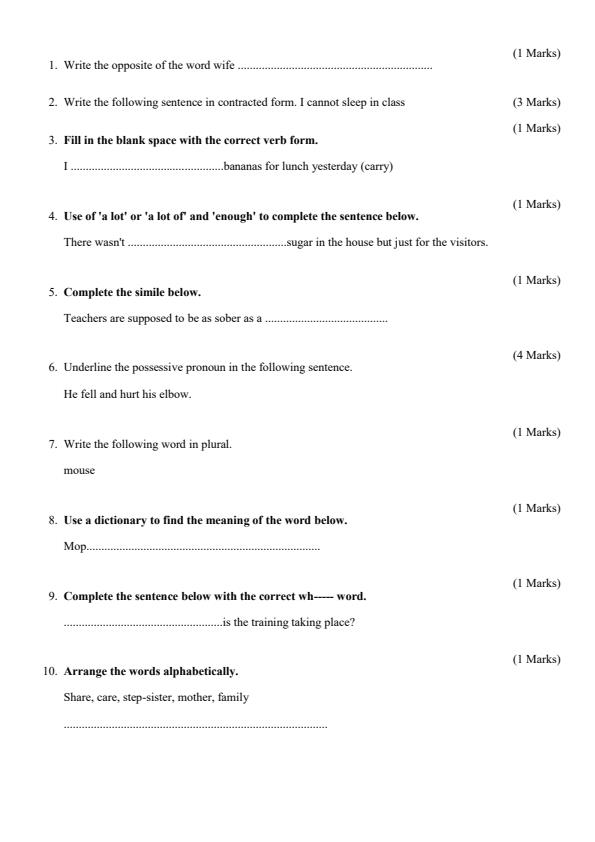 Preview page Grade-4-English-Term-2-Opener-Exam-2024_2435_1.jpg